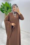 Kahve Premium Yağmur Elbise Tesettür Giyim