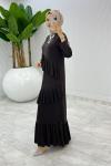 Kahve Premium Tijen Elbise Tesettür Giyim
