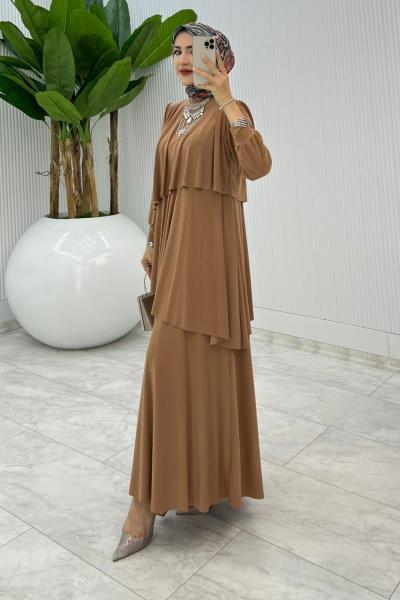 Latte Premium Diva Elbise Tesettür Giyim