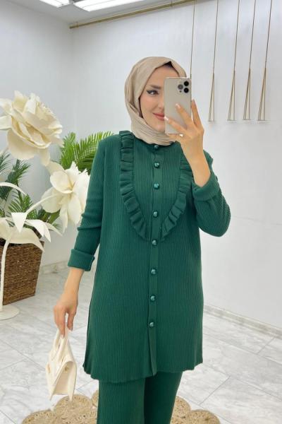 Zümrüt Pera Triko Takım Tesettür Giyim