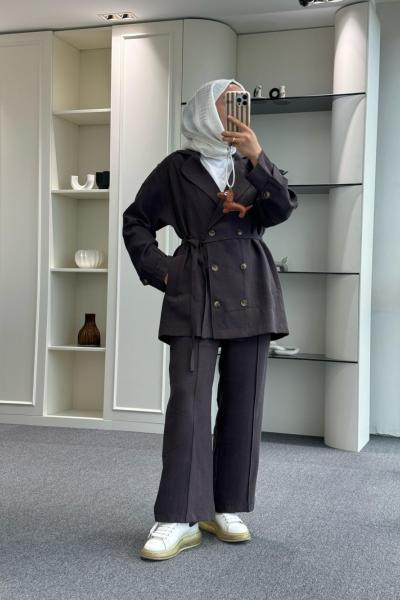 Hawai Caket Takım  Kahverengi