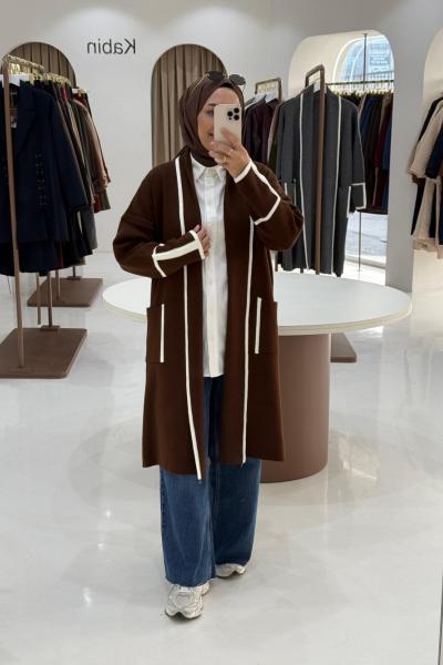 Kampanyalı Hırka Kahverengi