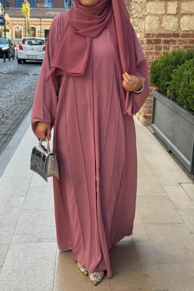 Mahra Abaya Pembe