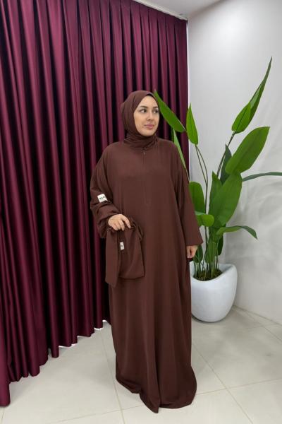 Namaz Elbisesi Kahverengi