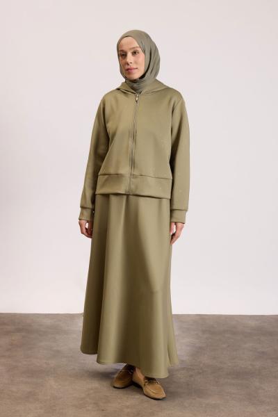 Scuba Taşlı Takım  Haki