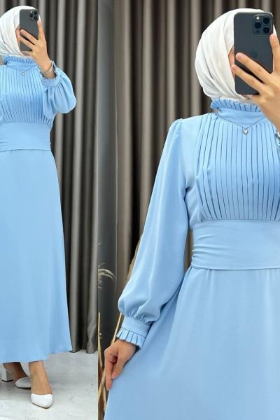 3453 Mosa Elbise Bebe Mavisi