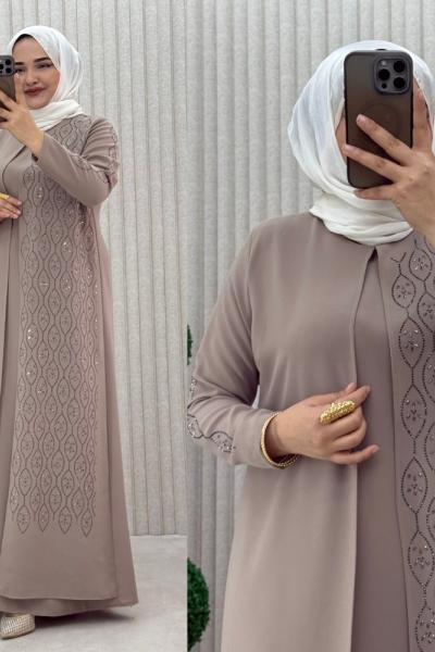 Hanedan Kapaklı Abiye Elbise