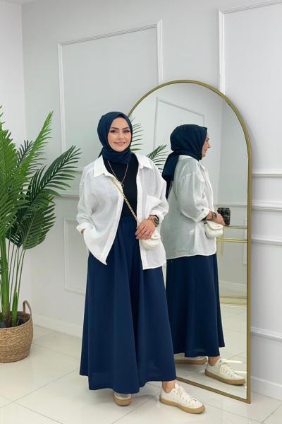 ETEK PANTOLON - LACİVERT