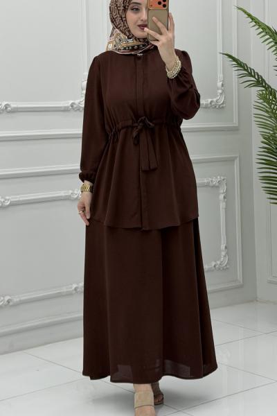 Lisa Etek Takım Kahverengi