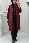Seher Hırka Bordo